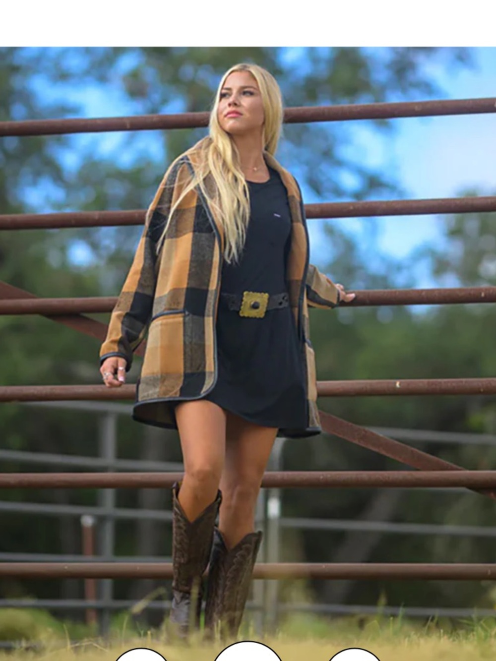 HOOEY Tulia Buffalo Plaid Belted Wrap Jacket M Western Cardigan NWOT $120 Retail